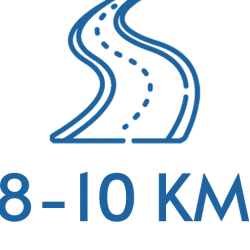 8 - 10 km