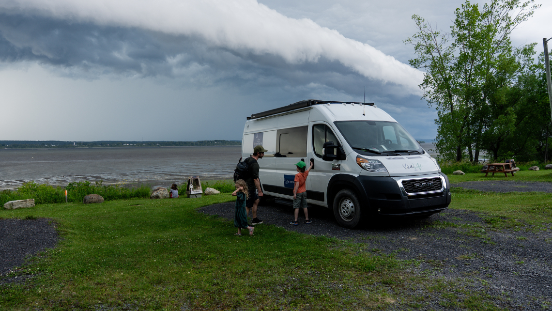 Riverside camping halte in Lotbinière